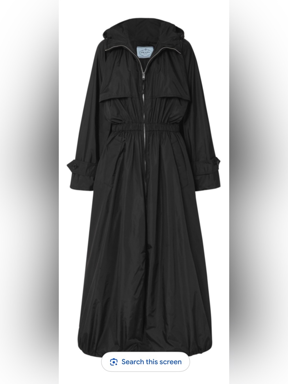 Prada black zip jacket.